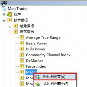 MT4上添加的MACD线只有一条，怎么再加一条线？