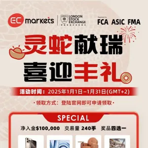 灵蛇献瑞，喜迎丰年！EC Markets邀您兑心仪好礼